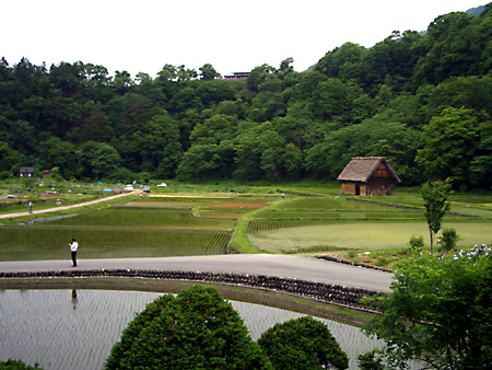 白川郷、加賀越前、金沢、兼六園、東茶屋