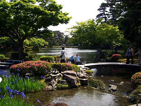 白川郷、加賀越前、金沢、兼六園、東茶屋