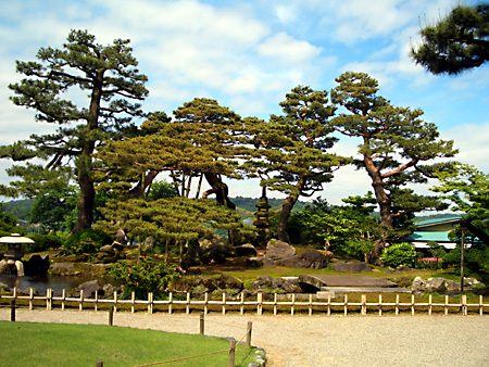 白川郷、加賀越前、金沢、兼六園、東茶屋