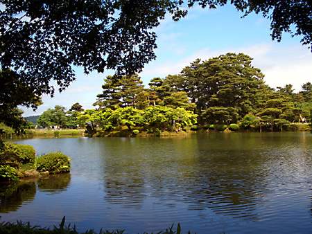 白川郷、加賀越前、金沢、兼六園、東茶屋