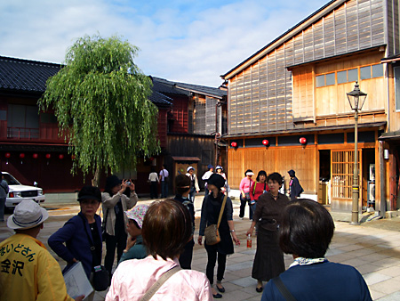 白川郷、加賀越前、金沢、兼六園、東茶屋