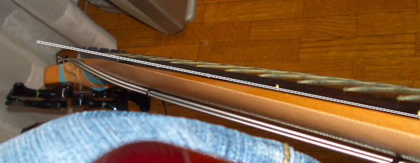 フレットの摺り合わせ - Ibanez SR-380 - AriaProII AVANTE - DoromPATIODoromPATIO