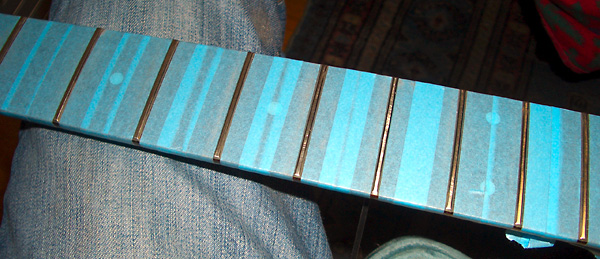 フレットの摺り合わせ - Ibanez SR-380 - AriaProII AVANTE - DoromPATIODoromPATIO