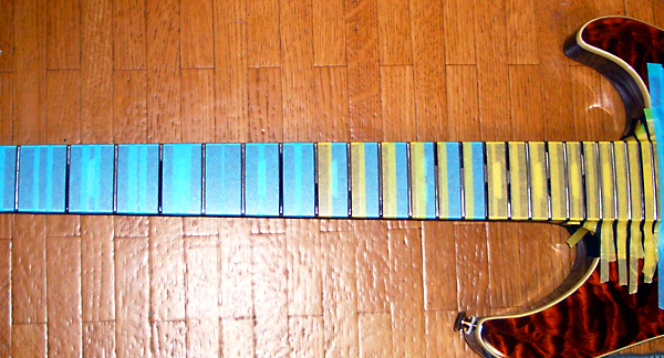 フレットの摺り合わせ