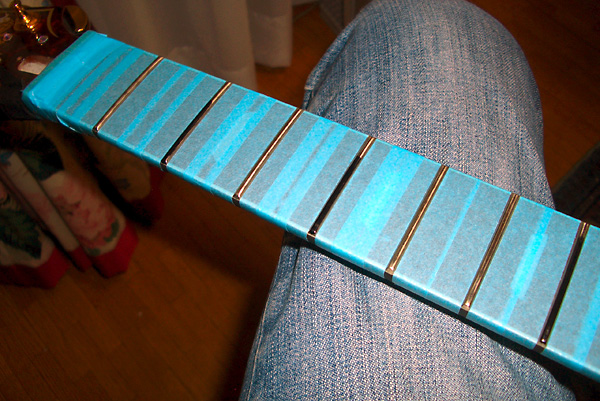 フレットの摺り合わせ