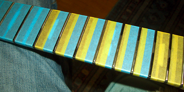 フレットの摺り合わせ