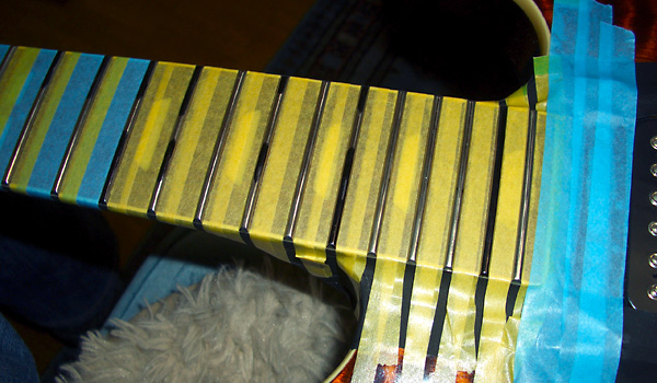 フレットの摺り合わせ