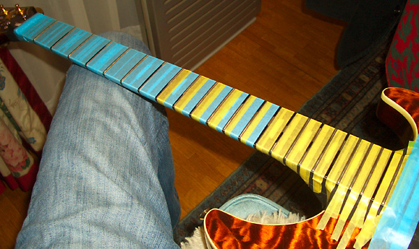 フレットの摺り合わせ