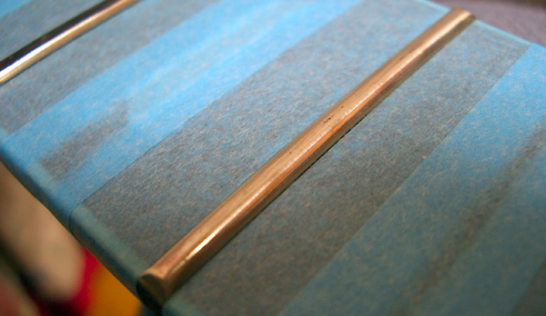 フレットの摺り合わせ