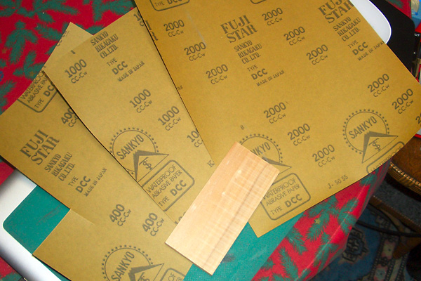 フレットの摺り合わせ