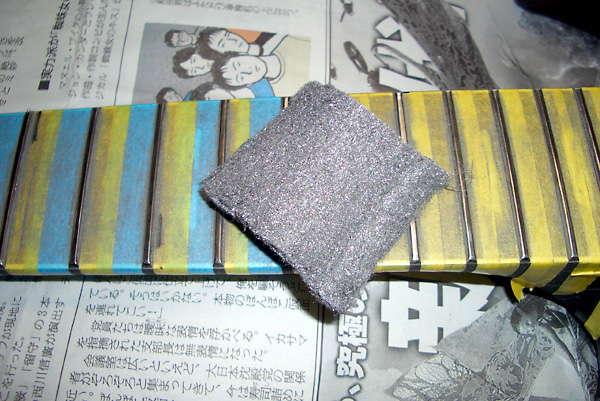 フレットの摺り合わせ