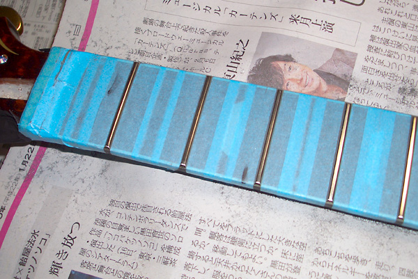 フレットの摺り合わせ