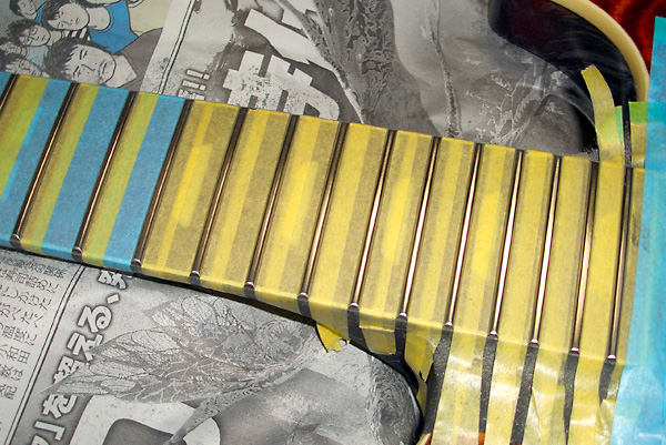 フレットの摺り合わせ